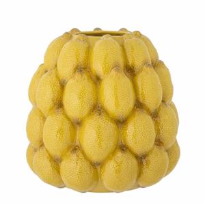 Bloomingville Limone Stoneware Vase Yellow